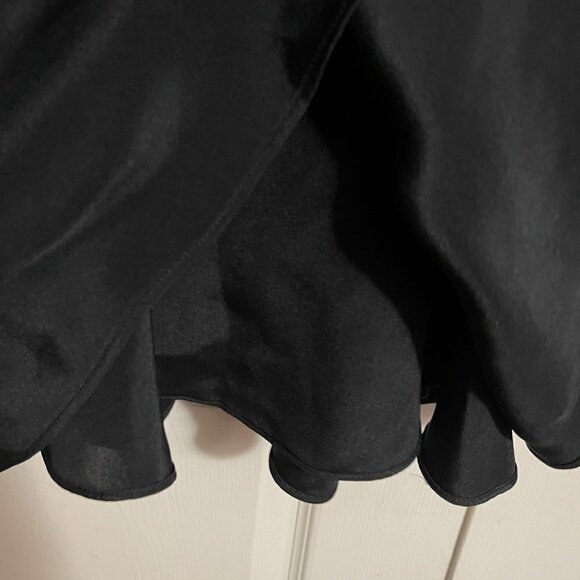 Parker Womens Black 100% Silk Strappy Cut Out Neck Fit & Flare Mini Dress Medium - Picture 6 of 10